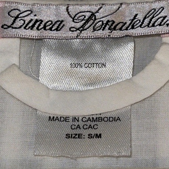 Linea Donatella White Gorgeous Cotton Eyelet Robe Sz. S/M Bridal - Picture 16 of 16